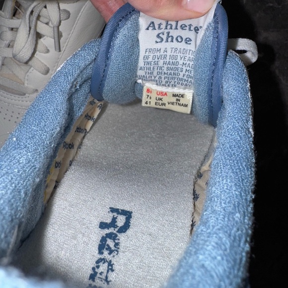 Reebok Blue Club C 85 Vintage Tennis Shows Size 8.5 - Picture 7 of 8